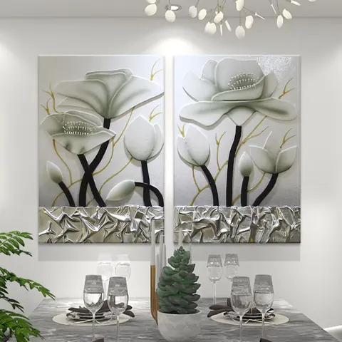 抽象 单幅 装饰画 轻奢风 餐厅背景墙挂画 砂岩浮雕