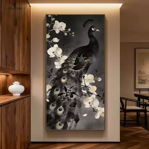 抽象 单幅 装饰画 轻奢风 玄关背景墙挂画 晶瓷画