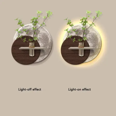 植物 单幅 装饰画 轻奢风 客厅背景墙挂画 LED带灯画