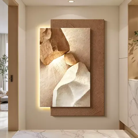 抽象 单幅 装饰画 轻奢风 玄关背景墙挂画