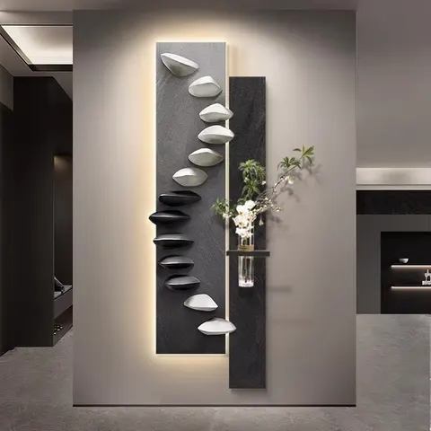 动物 单幅 装饰画 轻奢风 玄关背景墙挂画 LED带灯画