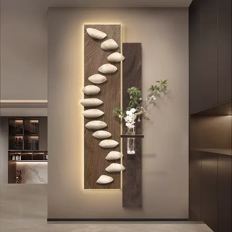 动物 单幅 装饰画 轻奢风 玄关背景墙挂画 LED带灯画