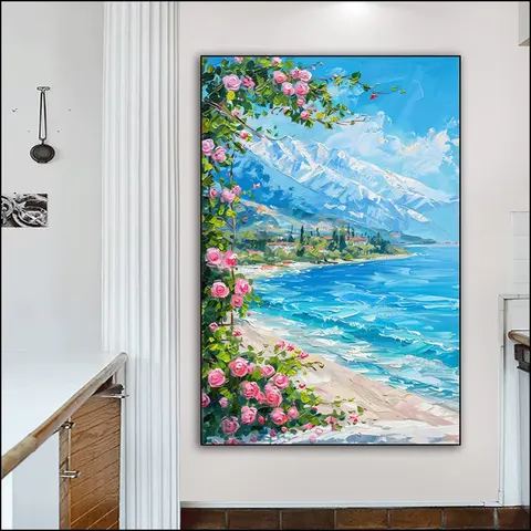 海浪 单幅 装饰画 现代简约 客厅背景墙挂画