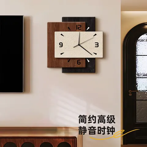 挂钟组合 单幅 装饰画 现代简约 客厅背景墙挂画 挂钟