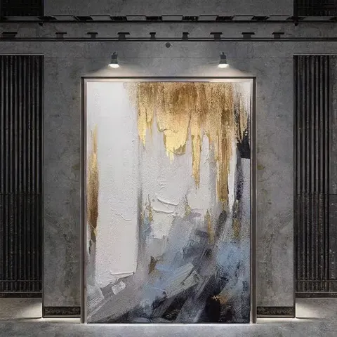 抽象 单幅 装饰画 现代简约 客厅背景墙挂画 手绘油画
