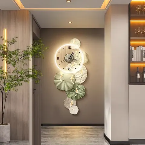 锦鲤 单幅 装饰画 现代简约 客厅背景墙挂画 LED带灯画