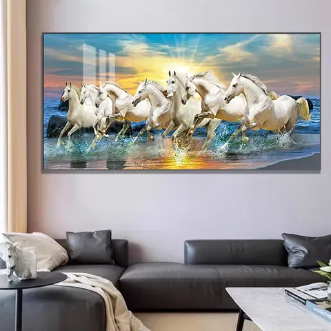 动物 单幅 装饰画 现代简约 客厅背景墙挂画 晶瓷画