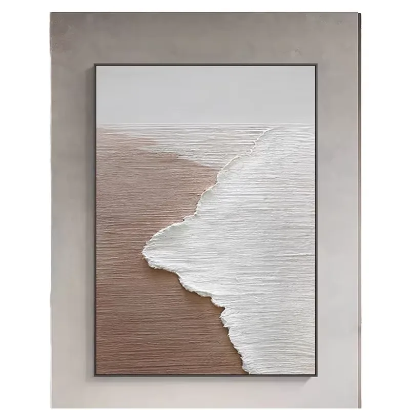 海浪 单幅 装饰画 现代简约 客厅背景墙挂画 手绘油画