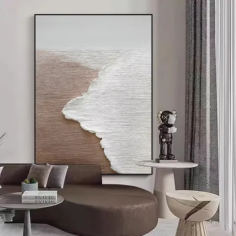 海浪 单幅 装饰画 现代简约 客厅背景墙挂画 手绘油画