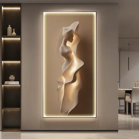 抽象 单幅 装饰画 现代简约 玄关背景墙挂画 晶瓷画