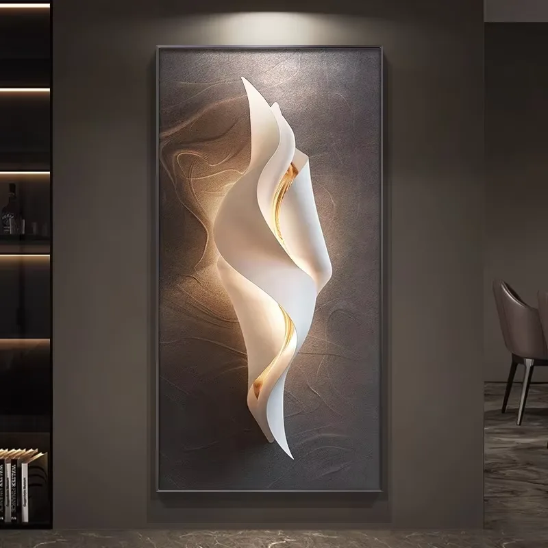 抽象 单幅 装饰画 现代简约 玄关背景墙挂画 晶瓷画