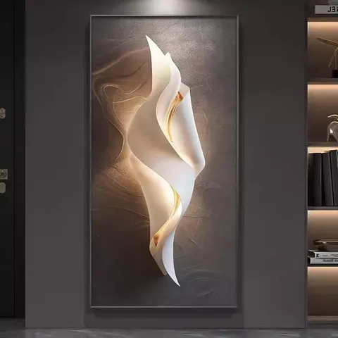 抽象 单幅 装饰画 现代简约 玄关背景墙挂画 晶瓷画