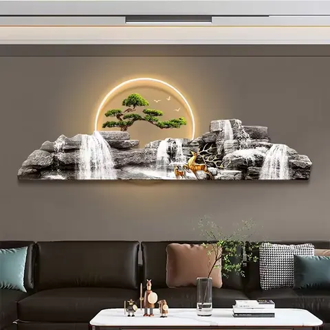 城市 单幅 装饰画 现代简约 客厅背景墙挂画 精雕画