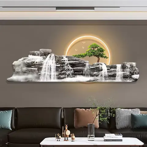 城市 单幅 装饰画 现代简约 客厅背景墙挂画 精雕画
