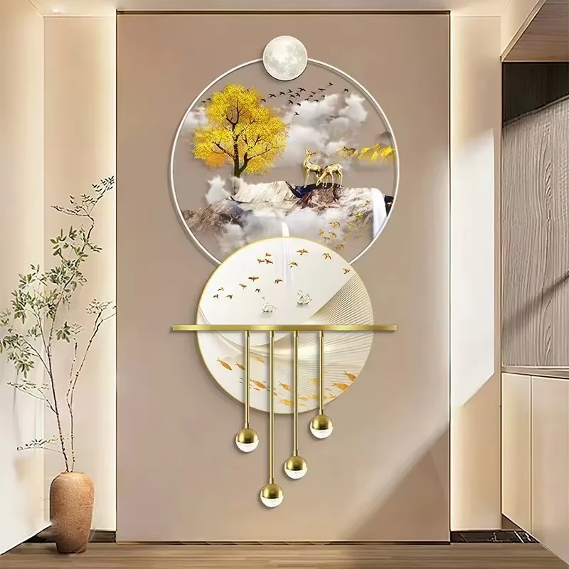 抽象 单幅 装饰画 现代简约 客厅背景墙挂画 LED带灯画