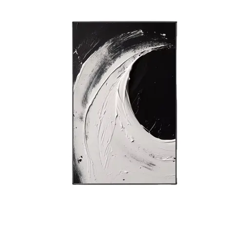 抽象 单幅 装饰画 现代简约 客厅背景墙挂画 手绘油画