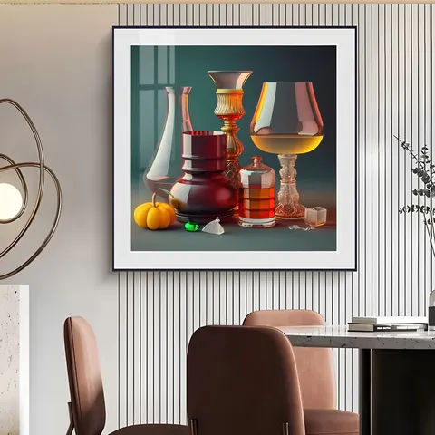 抽象 单幅 装饰画 现代简约 客厅背景墙挂画 晶瓷画
