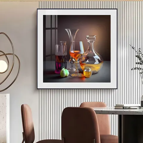 抽象 单幅 装饰画 现代简约 客厅背景墙挂画 晶瓷画