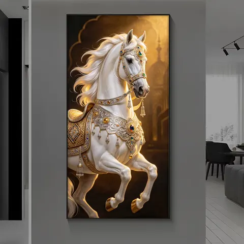 动物 单幅 装饰画 现代简约 玄关背景墙挂画 晶瓷画