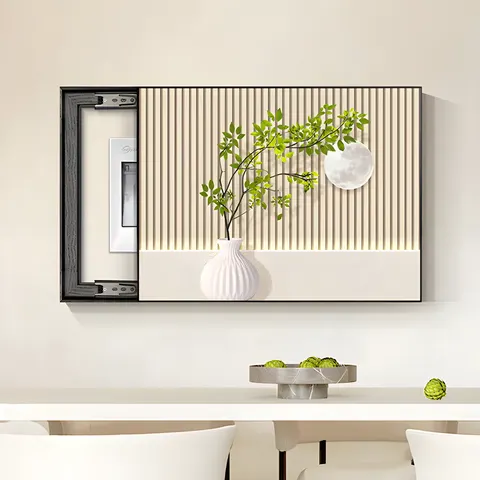 植物 单幅 装饰画 现代简约 餐厅背景墙挂画 晶瓷画