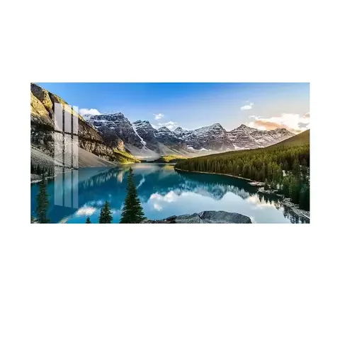 山水 单幅 装饰画 现代简约 客厅背景墙挂画 晶瓷画