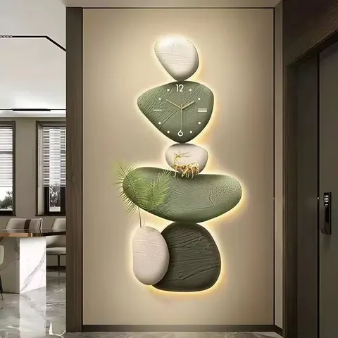 抽象 单幅 装饰画 轻奢风 客厅背景墙挂画 LED带灯画