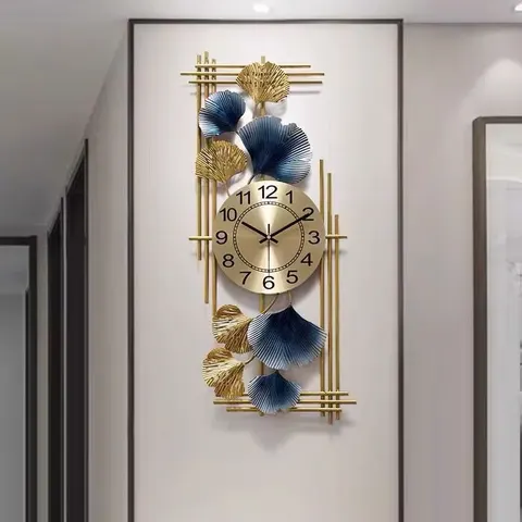挂钟组合 单幅 装饰画 轻奢风 卧室背景墙挂画 挂钟