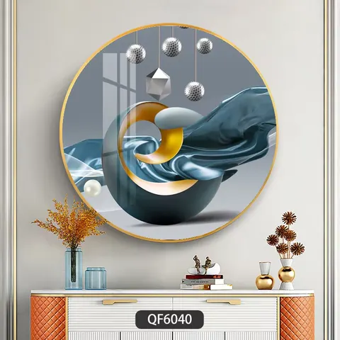抽象 单幅 装饰画 现代简约 客厅背景墙挂画 晶瓷画