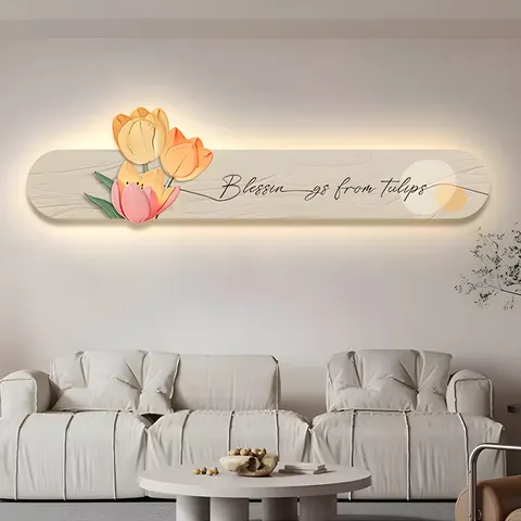 繁花 单幅 装饰画 现代简约 客厅背景墙挂画 精雕画