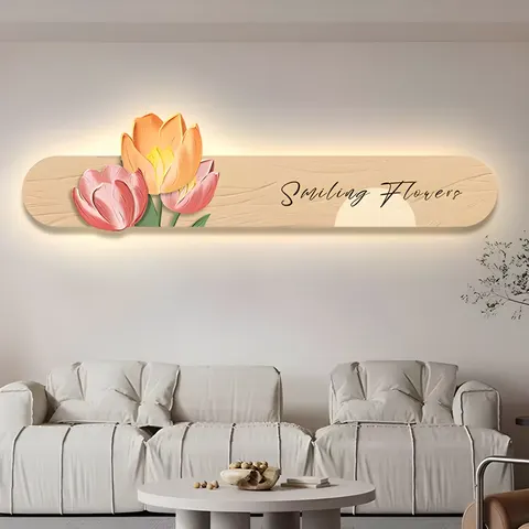 繁花 单幅 装饰画 现代简约 客厅背景墙挂画 精雕画