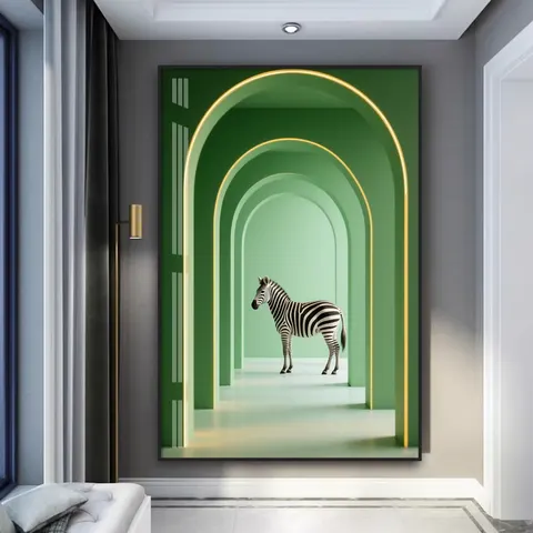 抽象 单幅 装饰画 现代简约 客厅背景墙挂画 霓虹灯画