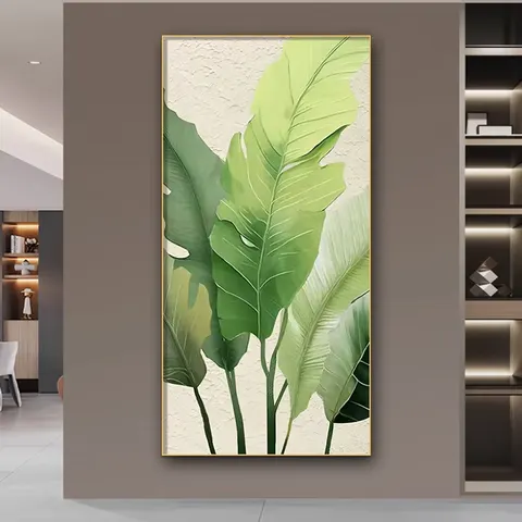 植物 单幅 装饰画 轻奢风 客厅背景墙挂画