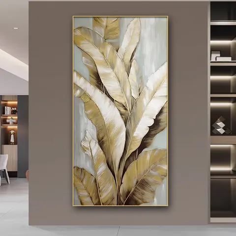 植物 单幅 装饰画 轻奢风 客厅背景墙挂画