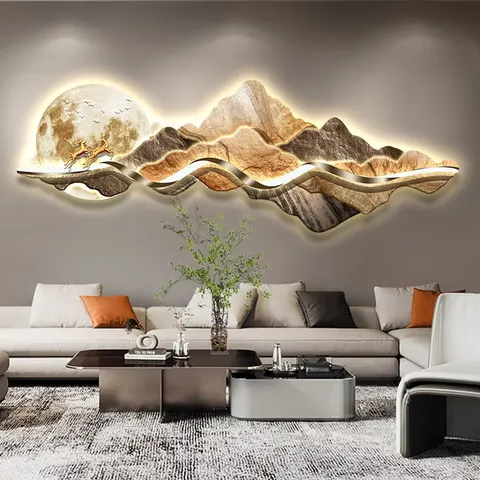 抽象 单幅 装饰画 轻奢风 客厅背景墙挂画 晶瓷画