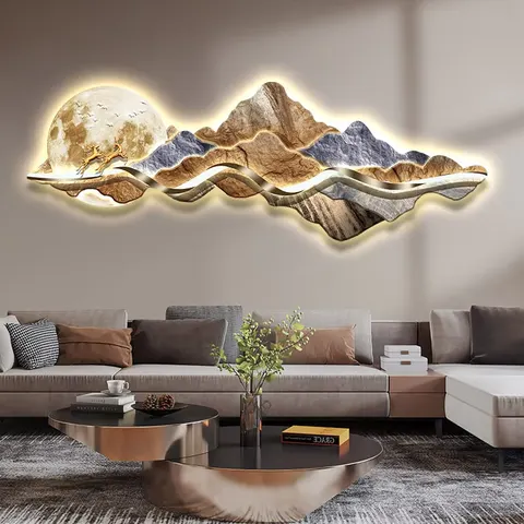 抽象 单幅 装饰画 轻奢风 客厅背景墙挂画 晶瓷画