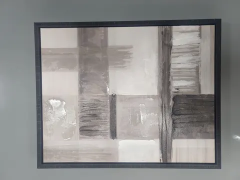 抽象 单幅 装饰画 高级灰 客厅背景墙挂画 手绘油画
