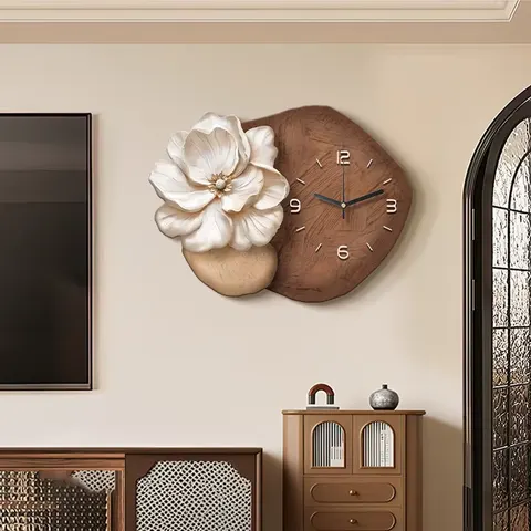 繁花 单幅 装饰画 现代简约 客厅背景墙挂画 LED带灯画
