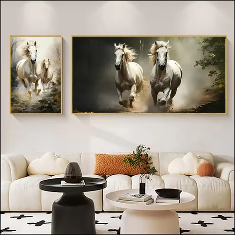 动物 单幅 装饰画 现代简约 客厅背景墙挂画 晶瓷画