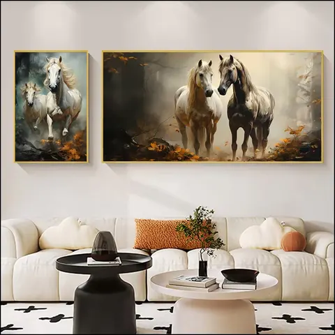 动物 单幅 装饰画 现代简约 客厅背景墙挂画 晶瓷画