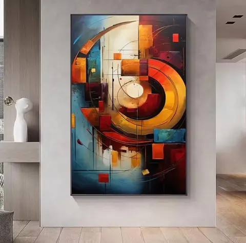 抽象 单幅 装饰画 现代简约 卧室背景墙挂画