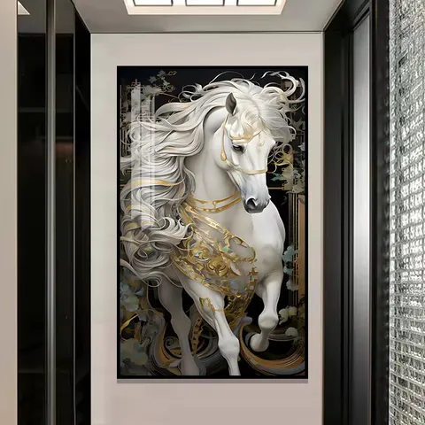 抽象 单幅 装饰画 现代简约 玄关背景墙挂画 晶瓷画