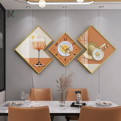 抽象 单幅 装饰画 现代简约 餐厅背景墙挂画 晶瓷画