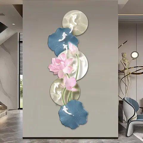 抽象 单幅 装饰画 现代简约 客厅背景墙挂画 LED带灯画