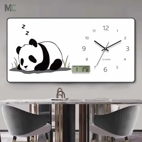 挂钟组合 单幅 装饰画 现代简约 客厅背景墙挂画 挂钟