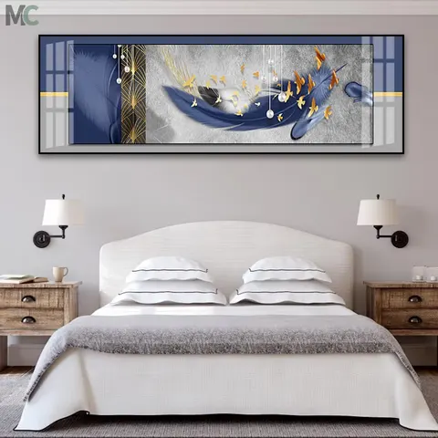 动物 单幅 装饰画 现代简约 卧室背景墙挂画 晶瓷画