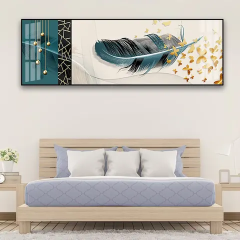 动物 单幅 装饰画 现代简约 卧室背景墙挂画 晶瓷画