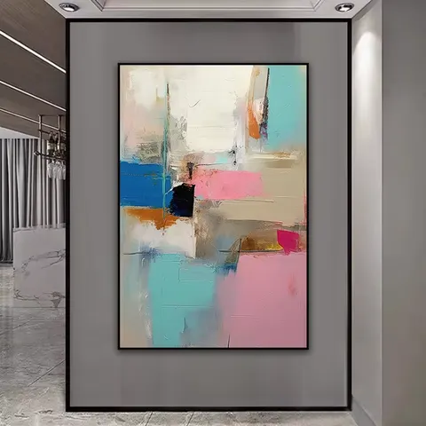 抽象 单幅 装饰画 现代简约 玄关背景墙挂画 晶瓷画