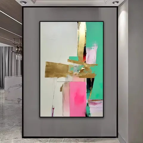 抽象 单幅 装饰画 现代简约 玄关背景墙挂画 晶瓷画