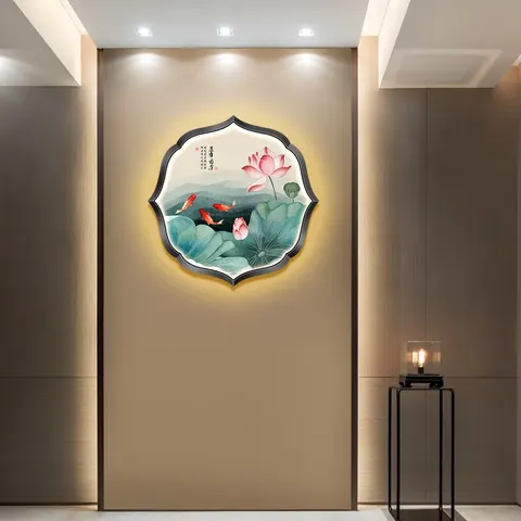 山水 单幅 装饰画 新中式 客厅背景墙挂画