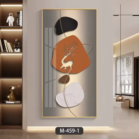 抽象 单幅 装饰画 现代简约 客厅背景墙挂画 晶瓷画